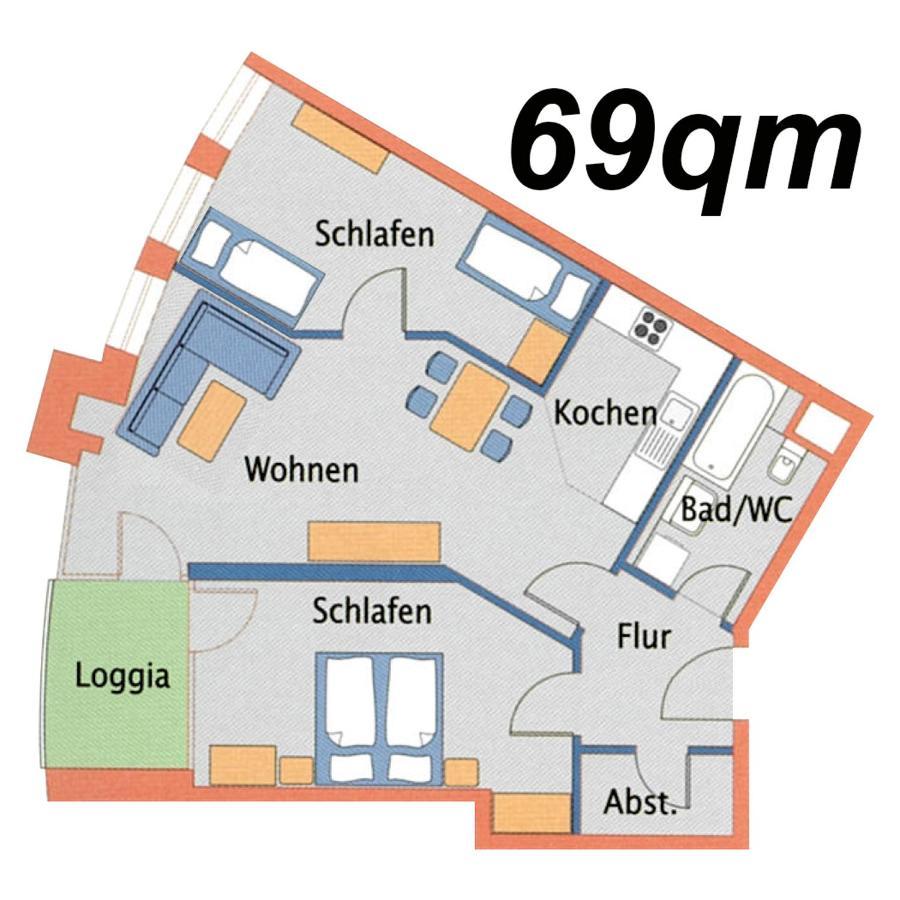 Nordseebrandung A3.3 Apartment Cuxhaven